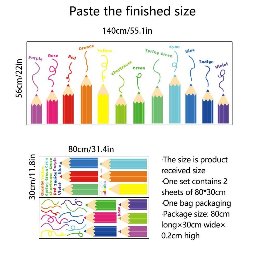 Miếng Dán Tự Dính Họa Tiết Cầu Vồng Hoạt Hình Nhiều Màu Sắc Chống Thấm Nước Trang Trí Nhà Cửa