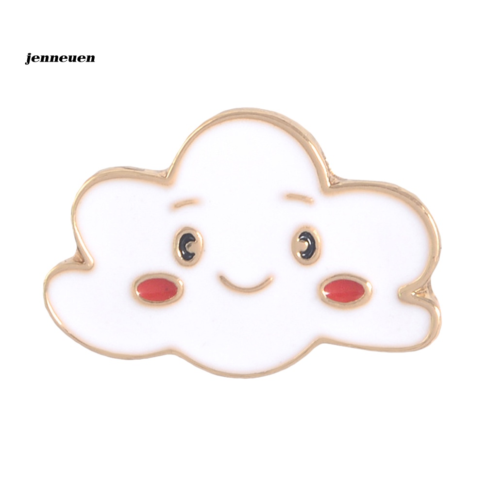 Ghim Cài Áo Hình Mặt Trăng / Mặt Trời / Đám Mây / Cầu Vồng Hoạt