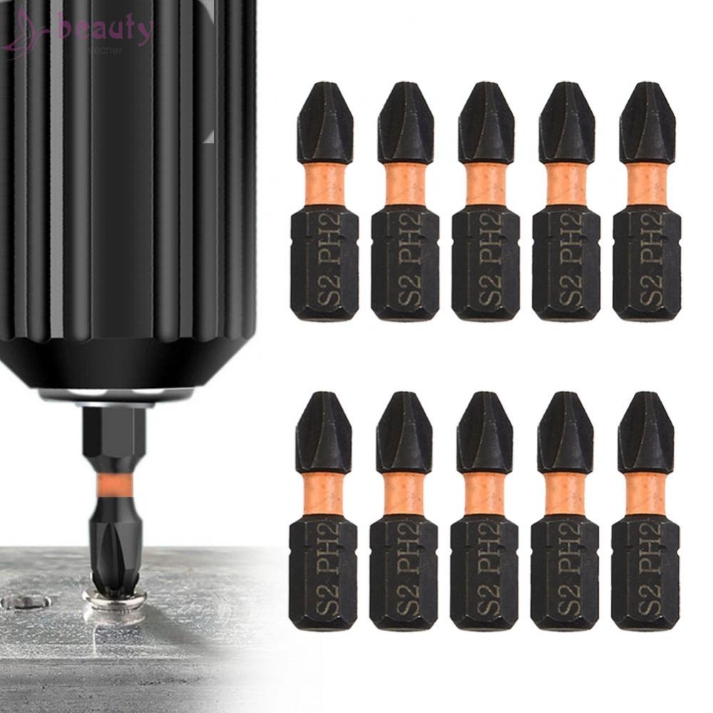 Set 10 Mũi Khoan Nam Châm 1 / 4 Inch Đầu Lục Giác 25mm Bằng Hợp Kim Thép