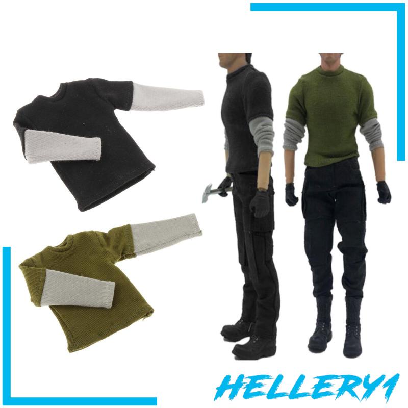 Áo Thun Tay Dài Thời Trang Cho Búp Bê 6in Tỉ Lệ 1 / 12