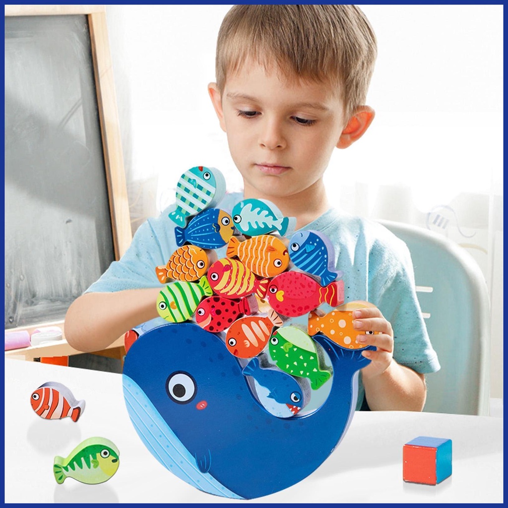 Bộ Trò Chơi Xếp Chồng Cân Bằng Hình Động Vật Vui Nhộn Cho Bé