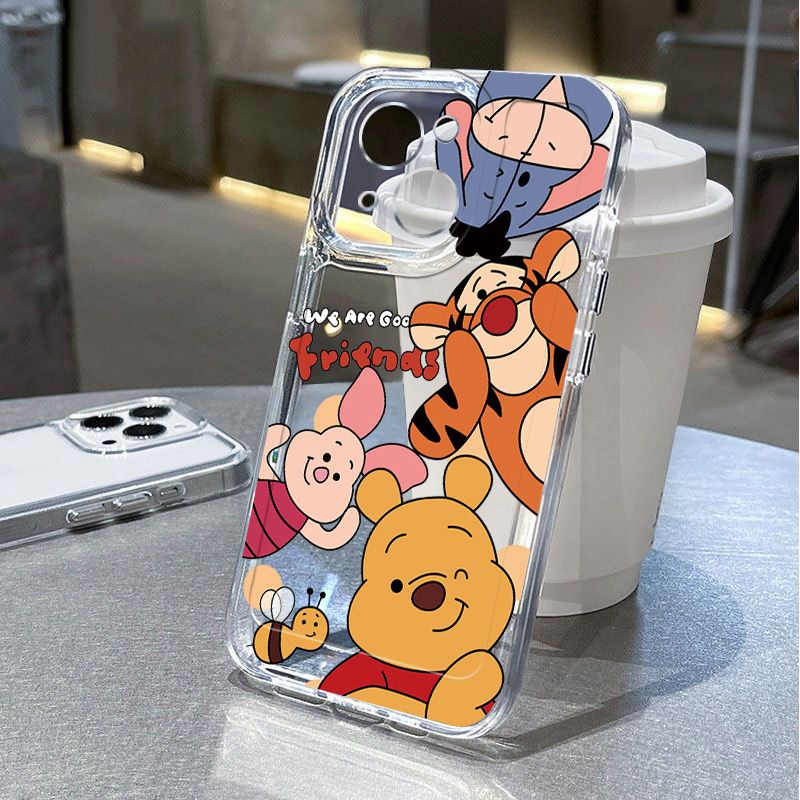Ốp Điện Thoại Mềm Trong Suốt Chống Rơi Cho IPhone11 12 Pro Max X XR XS Max SE 7 Plus 8 Plus 13 Pro Max 14 Pro Max