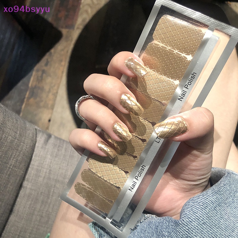 Miếng Dán Trang Trí Móng Tay xo94bsyyu Thời Trang Đính Kim Cương Xanh Dương Diy