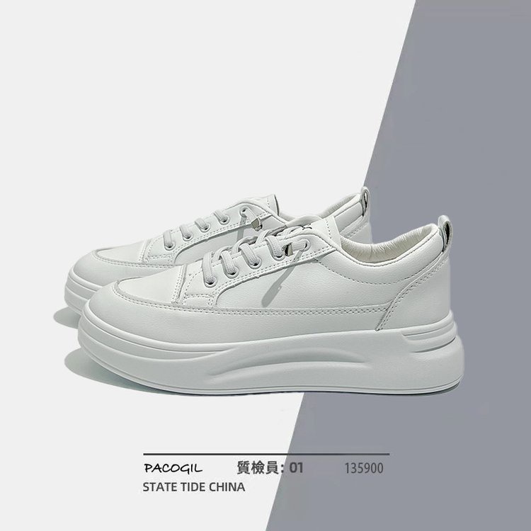 Giày Thể Thao Đế Dày Bằng Cao Su PU Mũi Tròn Đan Dây Chéo Thời Trang