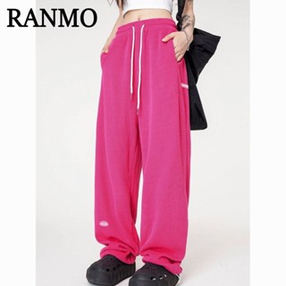 RANMO quần nữ đùi quần ống rộng quần túi hộp  A90M02I 