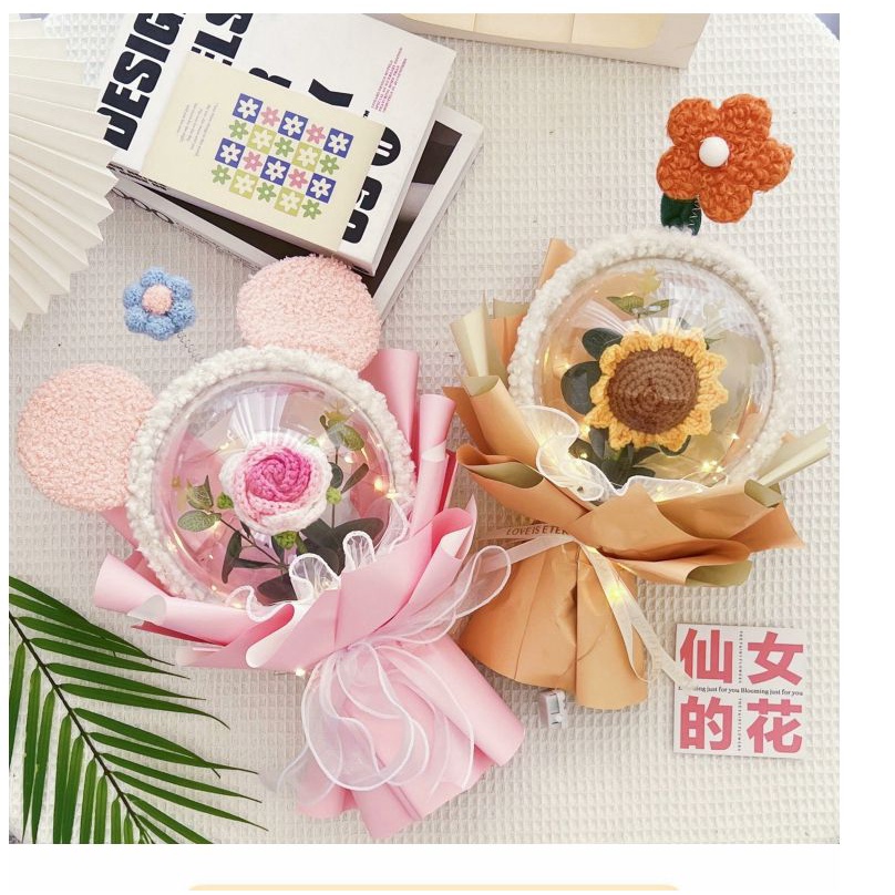 Bó hoa sinh nhật ngày lễ tình nhân, bó hoa dệt tay, quà sinh nhật cho bạn gái bạn gái