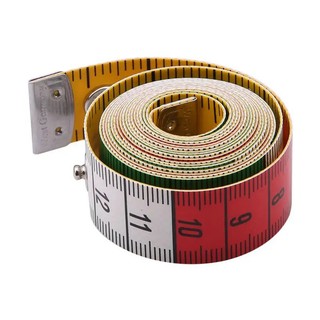 Thước dây đức có bấm chốt, nhiều màu 19gl, 2 mặt inch/cm