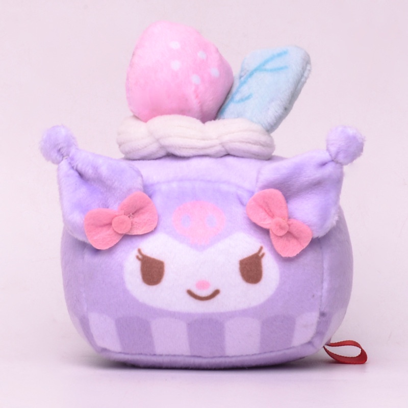 SANRIO Búp Bê Nhồi Bông Hình Bánh Kem Kuromi Melody Kitty Cinnamoroll Pochacco Cho Bé Gái