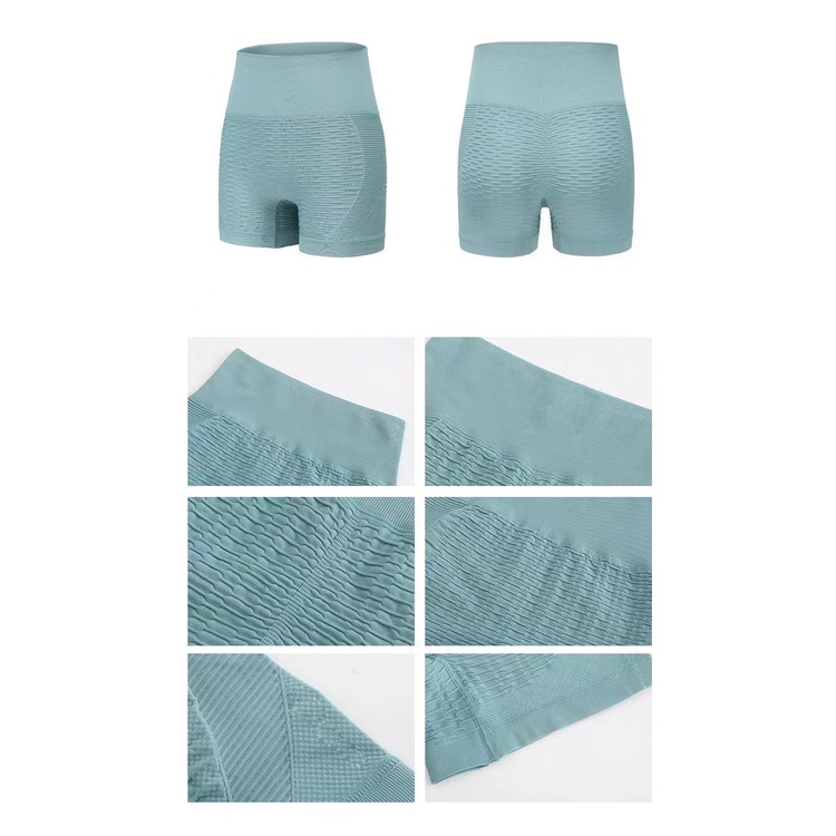 Quần Short Thể Thao Lưng Cao Không Đường May Thời Trang Cho Nữ
