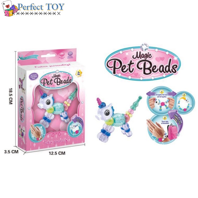 Chuỗi Hạt Pha Lê Hình Pokemon Tự Làm Vòng Tay / Trang Sức Cho Bé Gái