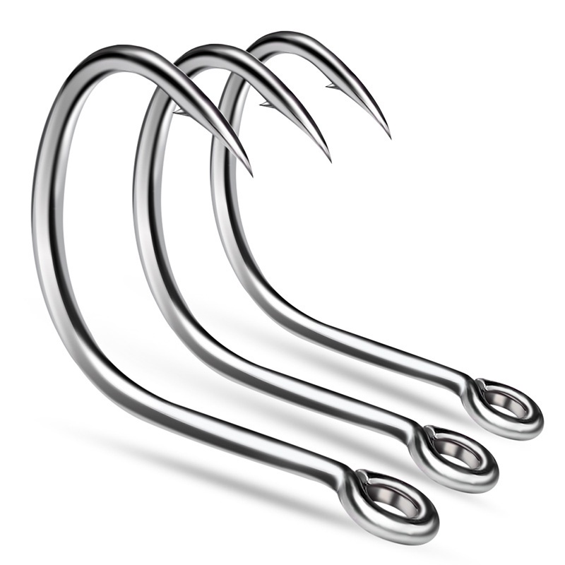 Bộ 10 Móc Câu Cá Bằng Thép carbon 1 / 0-5 / 0