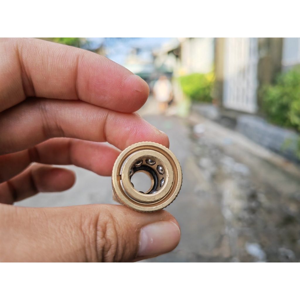 Khớp Nối Nhanh Cái 1/4 Ren Ngoài 22mm Cốt 15 Cho S.úng rửa xe ren trong 22mm