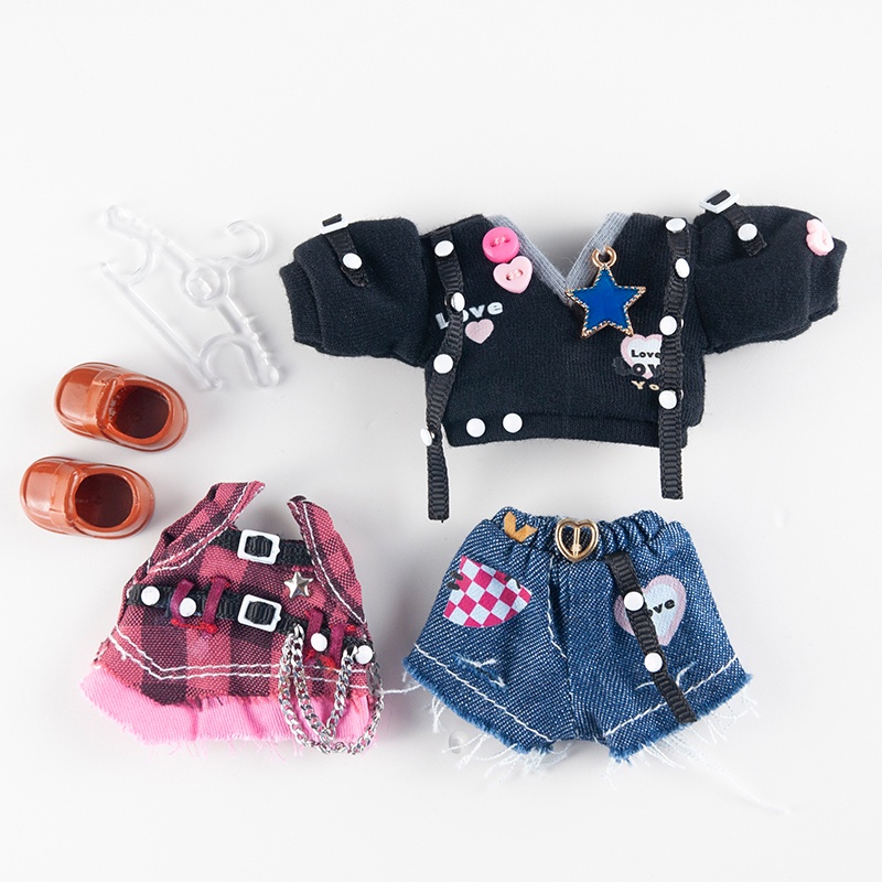 Bộ Đồ Thời Trang Cá Tính Cho Búp Bê ob11 GSC YMY obitsu11 1 / 12 BJD BODY9 DDF