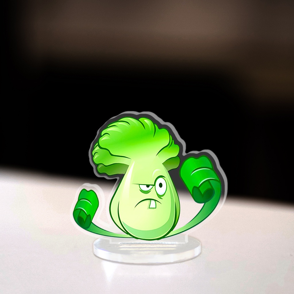 Mô hình Mini Plants vs Zombies Captain Deadbeard Torchwood Standee Chibi game trang trí góc học tập cao 3,5cm