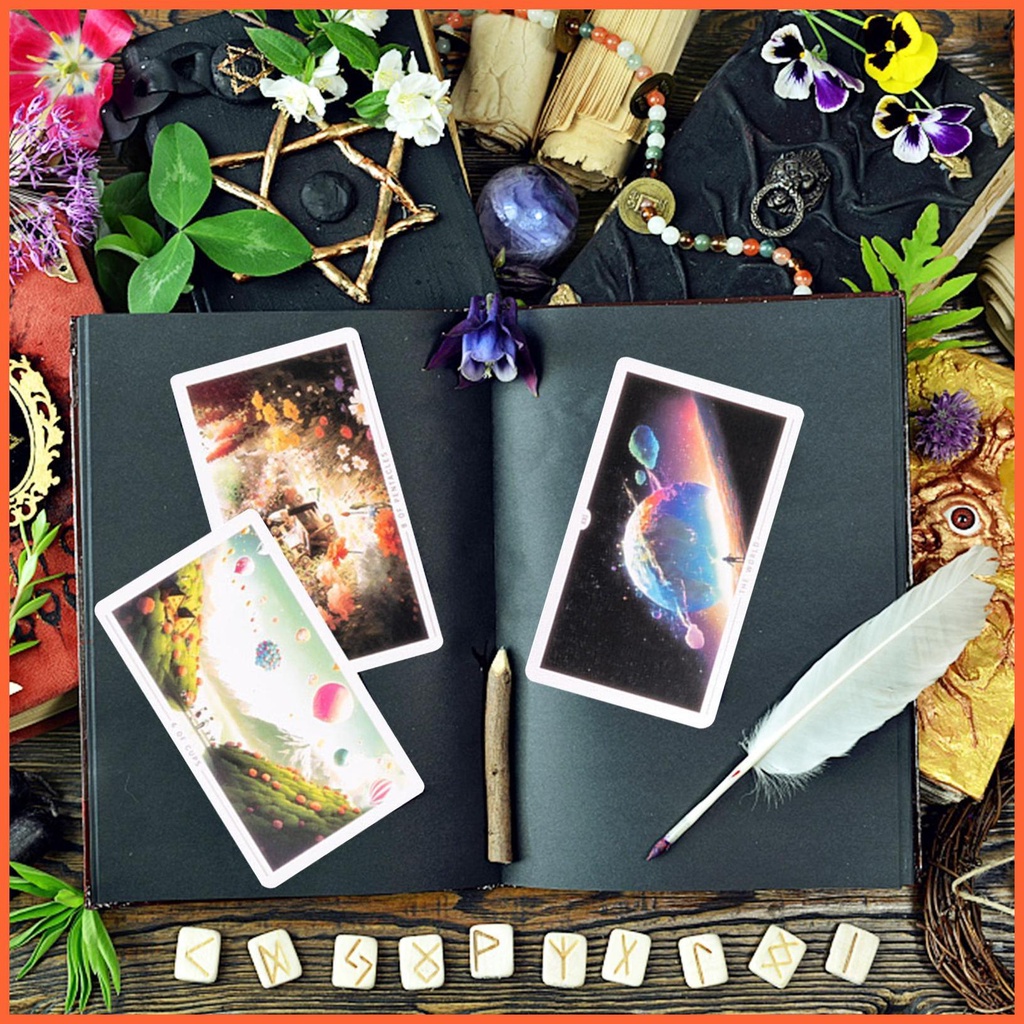 Bộ Bài Tarot 12x7cm In Chữ Tiếng Anh