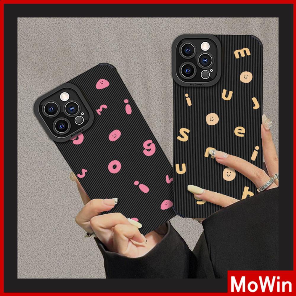 Ốp lưng iPhone 14 Pro Max Ốp Da Học Sinh Da Lộn Ốp Mềm Chống Sốc Bảo Vệ Camera Chữ Cái Tiếng Anh Nhỏ Đơn Giản Tương thích với iPhone 13 Pro max 12 Pro max 11 xr xs 7 8