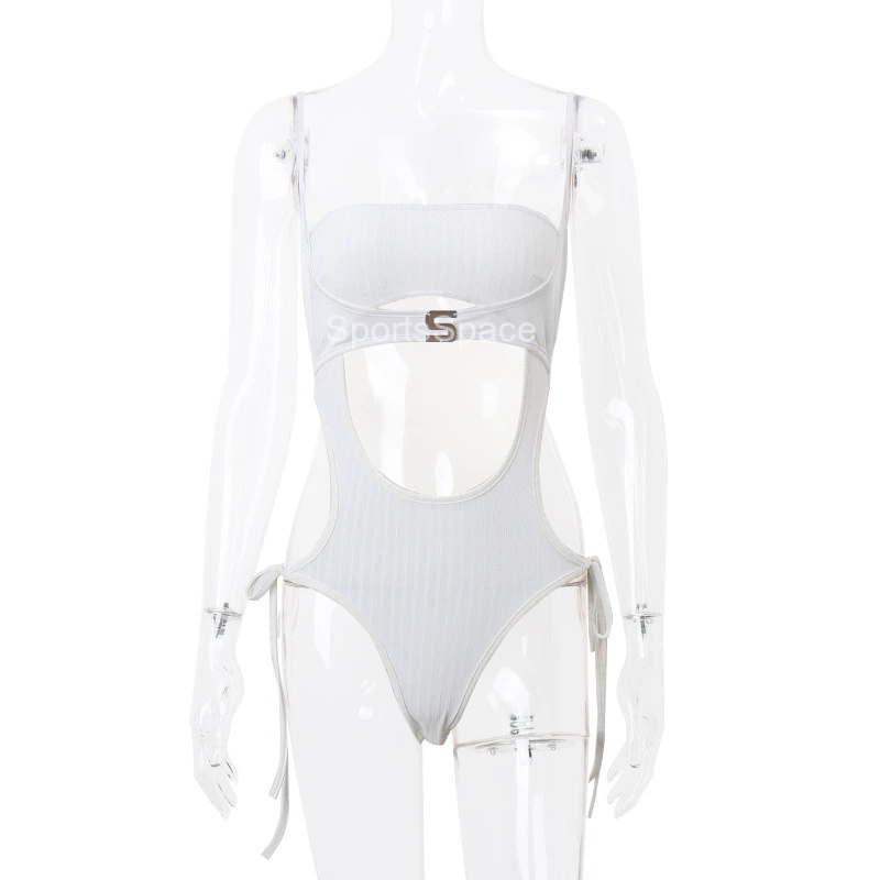 - Bodysuit Sát Nách Hở Lưng Màu Trơn Quyến Rũ Nóng Bỏng Cho Nữ