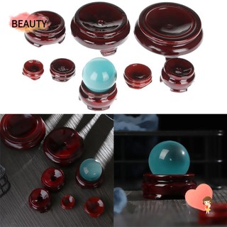 Đế gỗ trưng bày quả cầu thủy tinh độc đáo