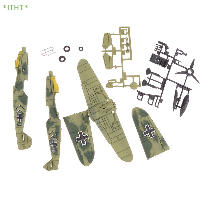 1 Mô Hình Máy Bay Chiến Đấu Đức BF109 UK Hurricane Fighter 4D 1 / 49 Mới