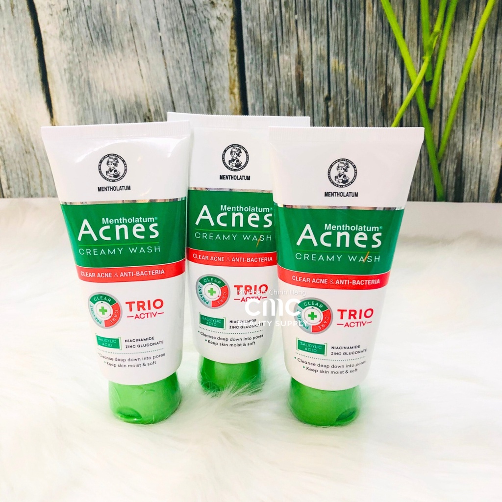 Sữa rửa mặt Acnes Creamy Wash làm sạch da, ngăn ngừa mụn