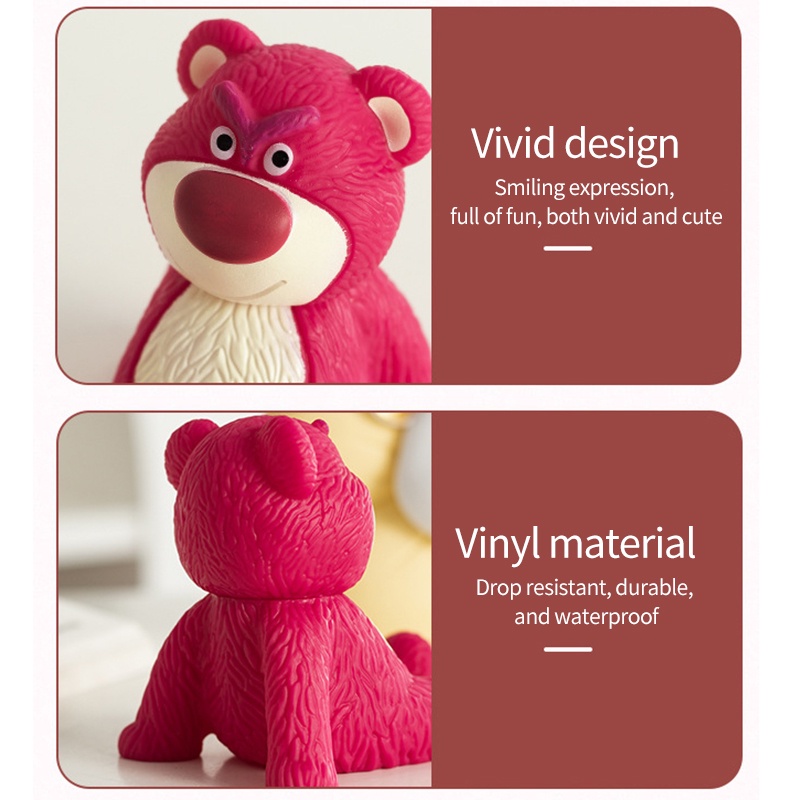 Giá Đỡ Điện Thoại Hình Chú Gấu / Dâu Tây Dễ Thương Tiện Dụng Cho Bé Gái