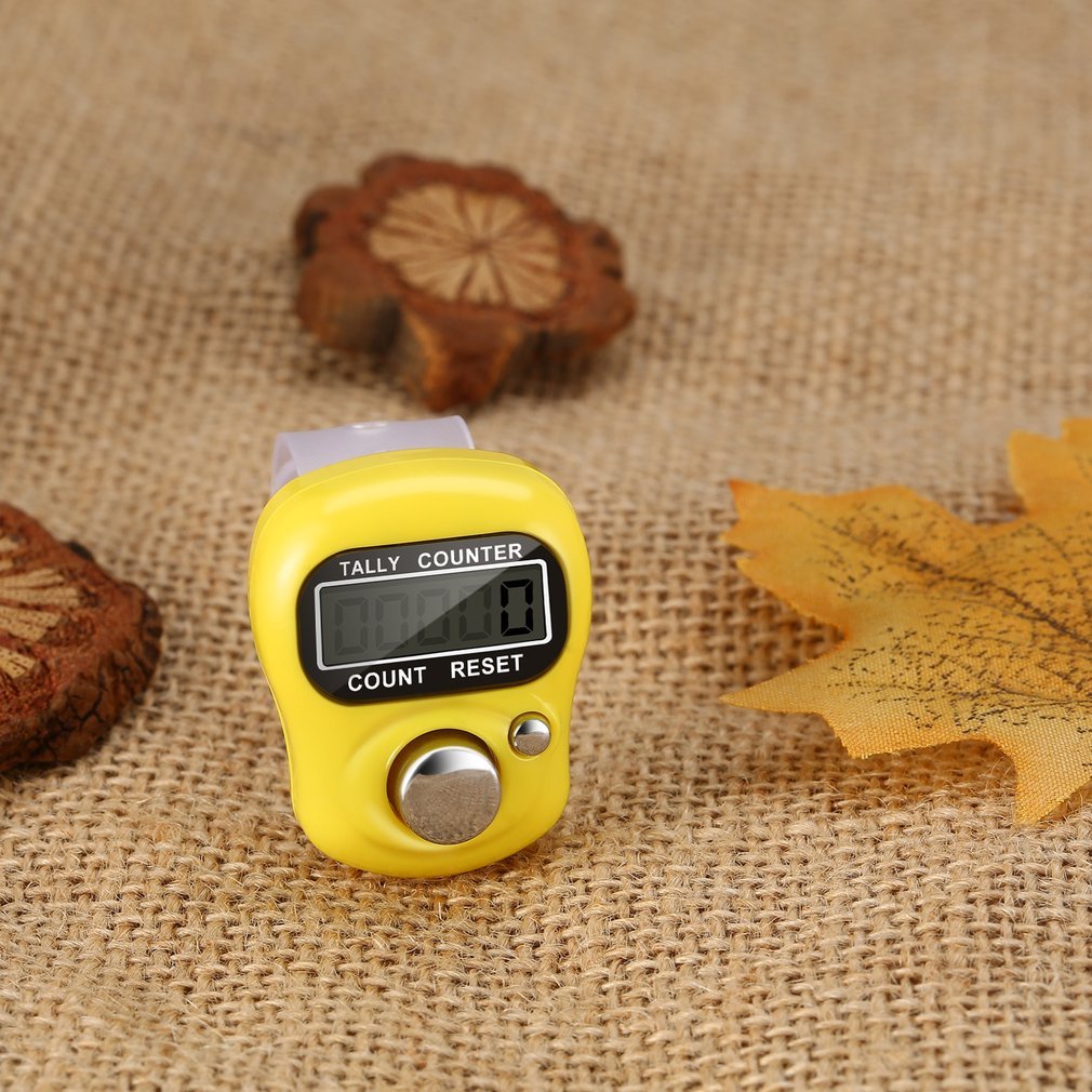 Finger Counter LCD Electronic Stitch Marker Manual Thumb Counter Sewing Ring