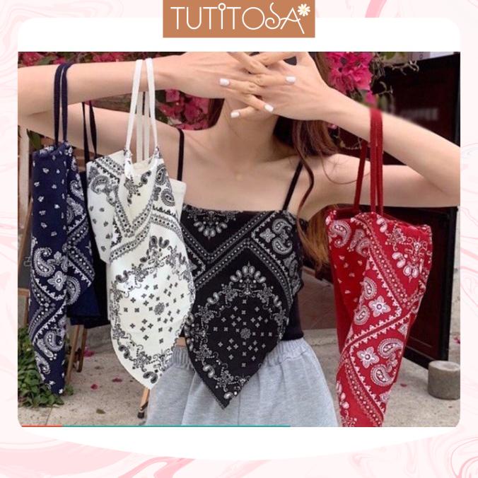 Áo yếm họa tiết hai dây nhỏ - TUTITOSA