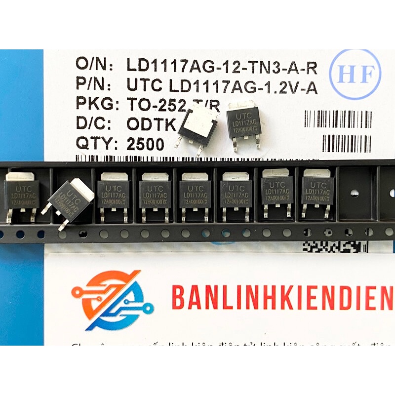 [Combo 5 chiếc] LD1117AG-12-TN3-A-R IC TO-252