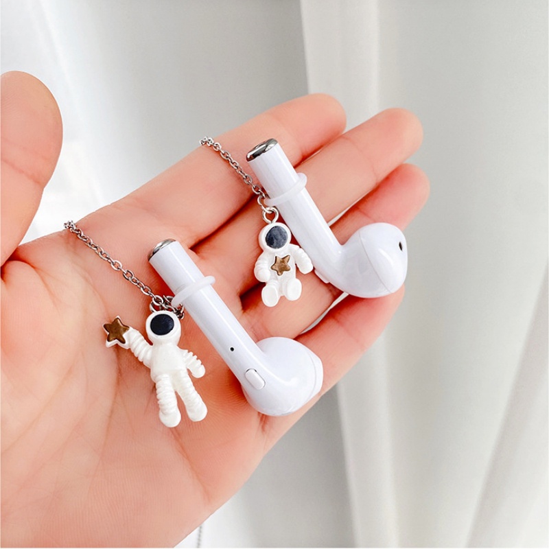 Vòng cổ Mặt Hình Phi Hành Gia Tinh Xảo Chống Mất Tai nghe không dây Thông Dụng Cho Nam Nữ
