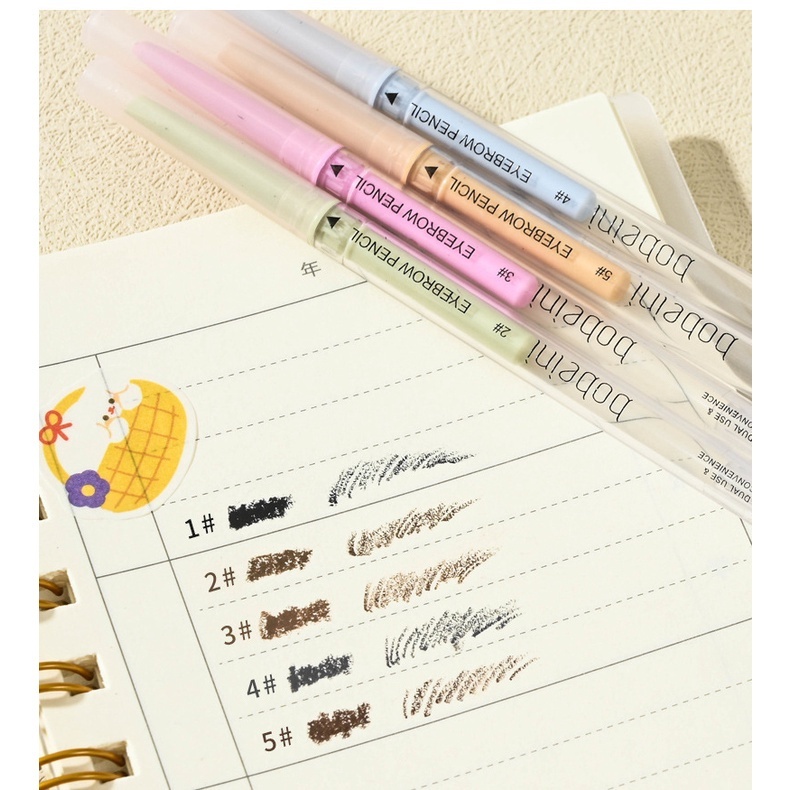 Bút Chì Kẻ Lông Mày Hai Đầu Kháng Nước Tự Nhiên Không Dễ Phai Màu