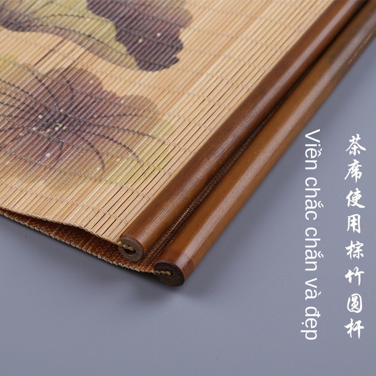 Tấm lót trà không thấm nước 30cm x 60cm - Tấm lót trà dùng để uống trà - Chiếu trúc cách nhiệt Bàn tre