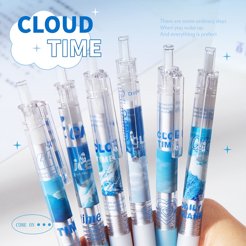 Bút Bi Mực Đen Nhanh Khô Ngòi 0.5mm