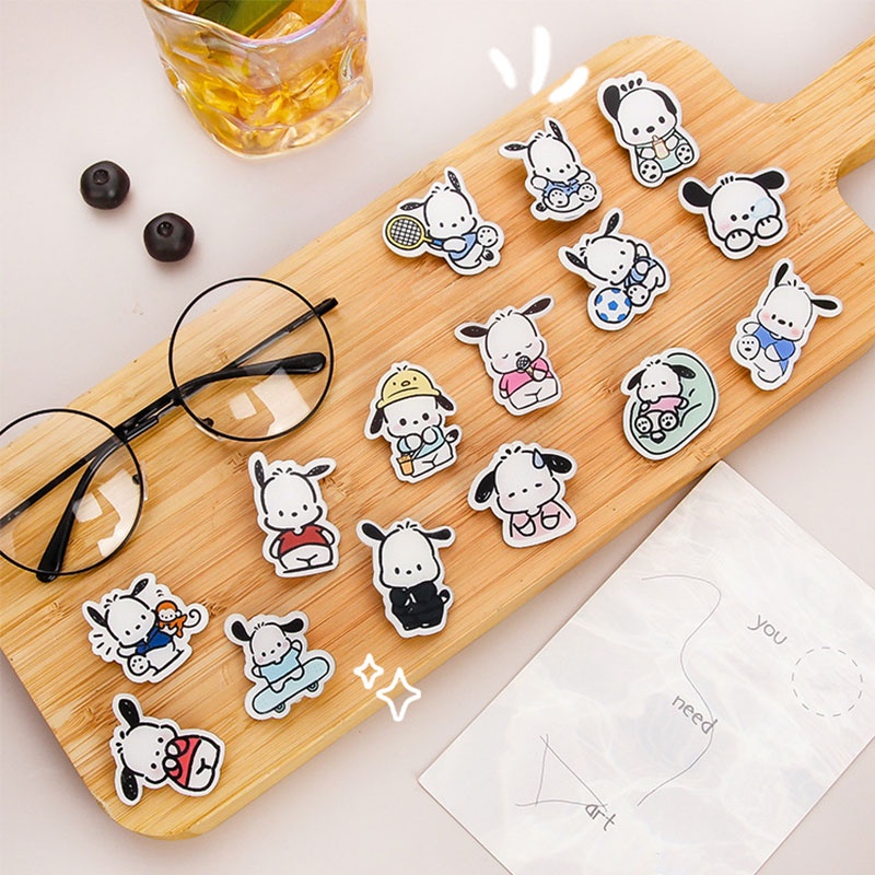 Just STAR ins Huy Hiệu Cài Áo Bằng acrylic Hình pacha dog Hoạt Hình Dễ Thương Cho Trẻ Em Bán Sỉ