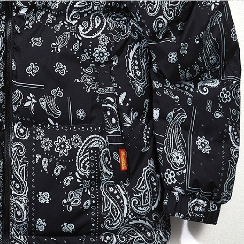 Áo Khoác 100% Cotton Dày Mềm Mại In Họa Tiết Hoa Trừu Tượng Phong Cách Retro Unisex