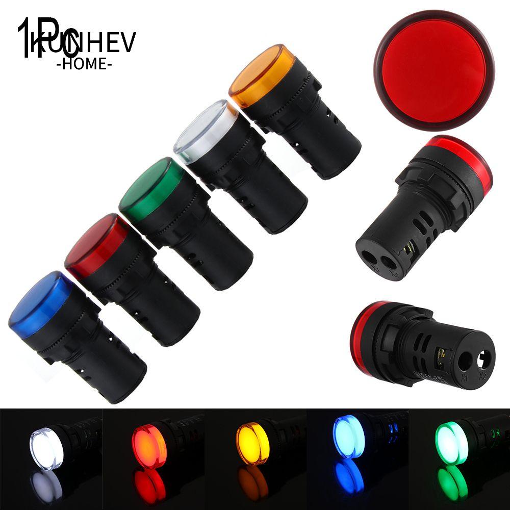 KUNHEV 1 Đèn LED Báo Hiệu Nhiều Màu 5V 12V 24V 110V 220V 22mm