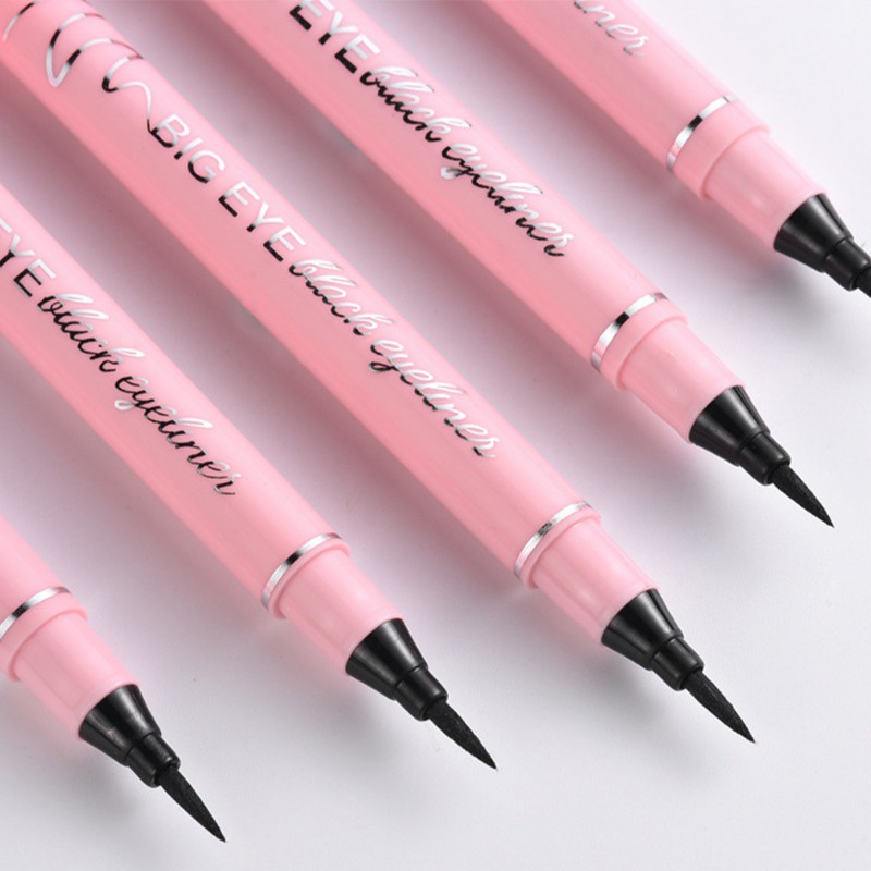 Long-lasting smooth liquid eyeliner pencil / waterproof quick drying non-smudge easy to color black eye liner pen mỹ phẩm trang điểm