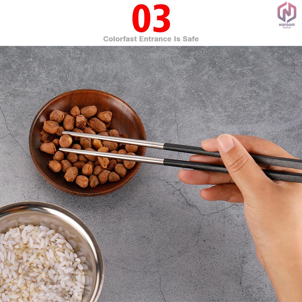 Đũa Titan Với Một Cặp Sợi Carbon