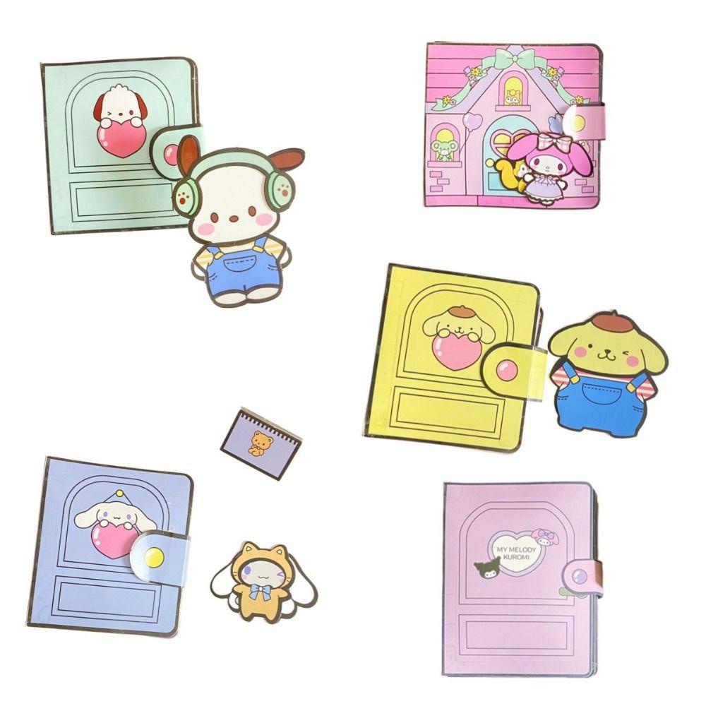 Sách Hình Dán 3D Kuromi Busy Cinnamoroll Handmade 1 Không Cắt Dành Cho Trẻ Em