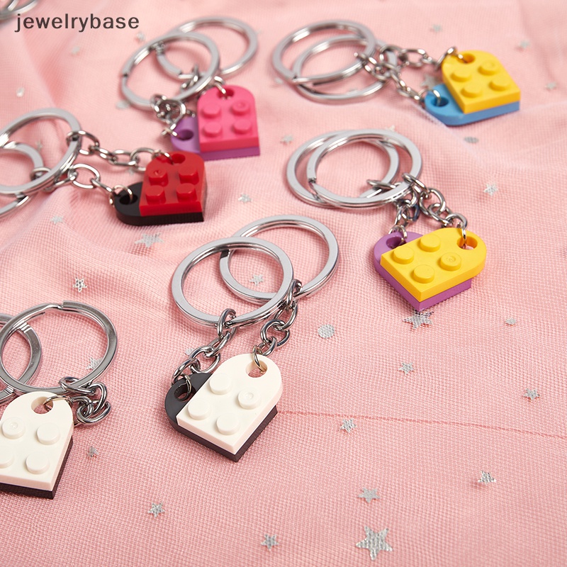 Set 2 Vòng cổ Mặt Hình Trái Tim Lego Dễ Thương