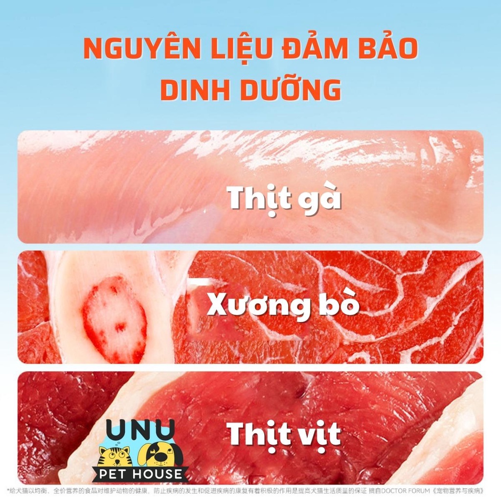 Hạt cho mèo DONGPET mix cùng thịt sấy khô chuyên dành cho mèo kén ăn gói dùng thử – UNU Pet House