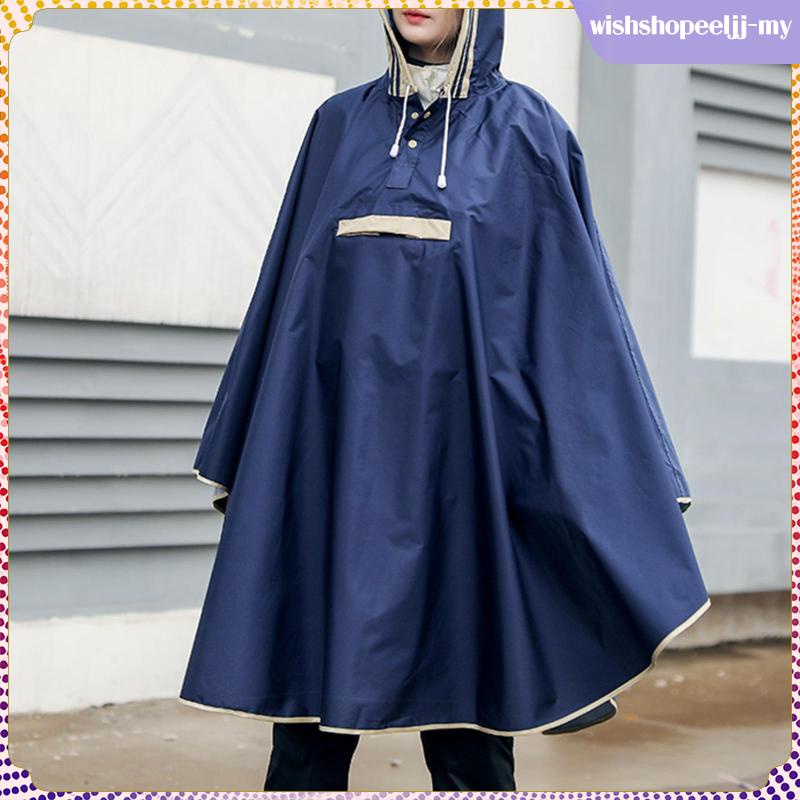 Áo Mưa Poncho Có Mũ Trùm Chống Nước Có Thể Tái Sử Dụng Cho Nam Nữ