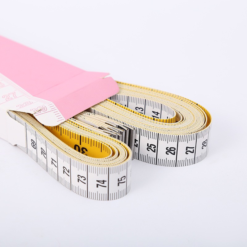 Thước Dây Đức 2 MÀU VÀNG, TRẮNG 2 mặt INCH và CM dài 150cm dùng đo cắt may