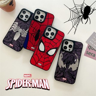 Thương hiệu casetifg marvel spider man vỏ tráng gương cho iphone x xs max xr 11 12 13 14 pro max 14plus cạnh vuông silicone tpu chống va đập bảo vệ Ốp điện thoại cứng