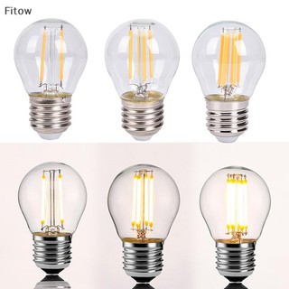 Đèn pha bóng đèn led ftw 2w / 4w / 6w e27 cob / flame tip g45 filament glass lamp fe