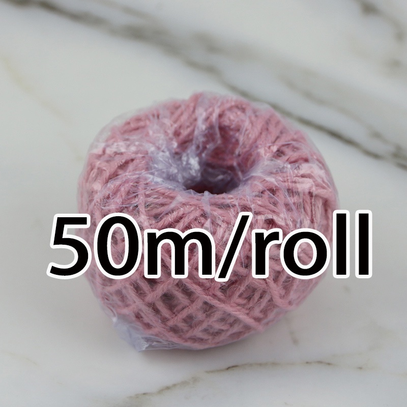 3mm phong cách retro handmade sáng tạo dây gai dầu trang trí bình vật liệu trang trí mặt dây chuyền