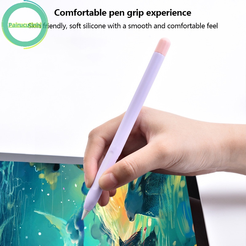 Pairhj silicone mềm tương thích cho apple pencil 2nd case anti-lost tablet touch pen stylus soft protective sleeve cover cho ipad vn