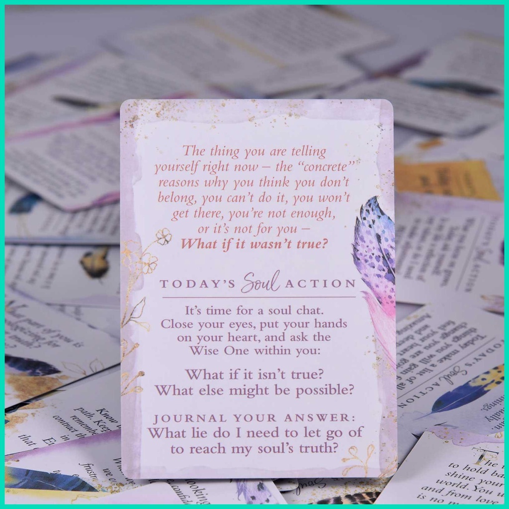 Soul truth self awareness card deck new tarot cards cho người mới bắt đầu với guidebook card game board game tinh tế hjuvn