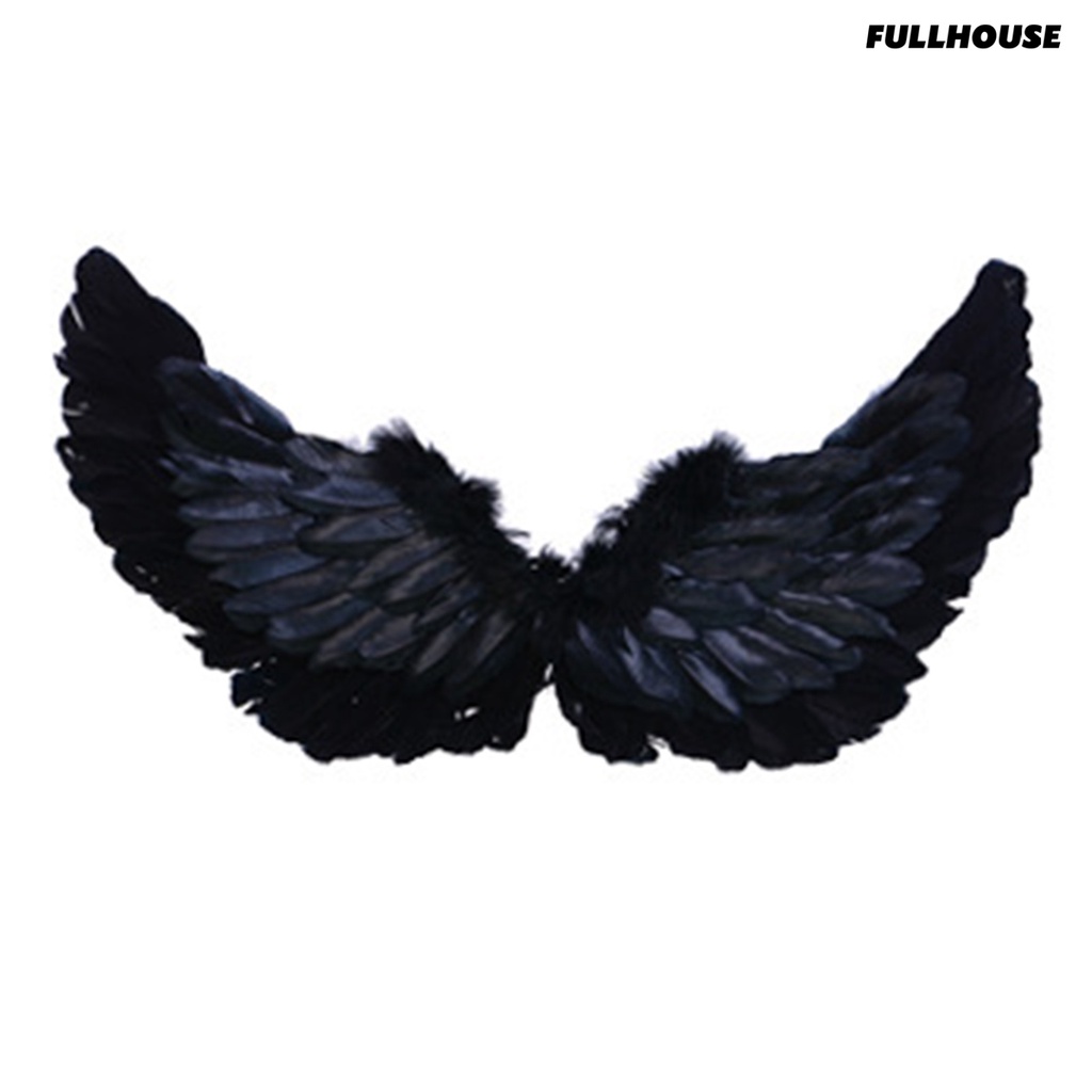 ☃Đôi cánh lông vũ thiên thần với dây thun màu sáng trang phục nhẹ nhàng cánh cosplay đạo cụ chụp ảnh