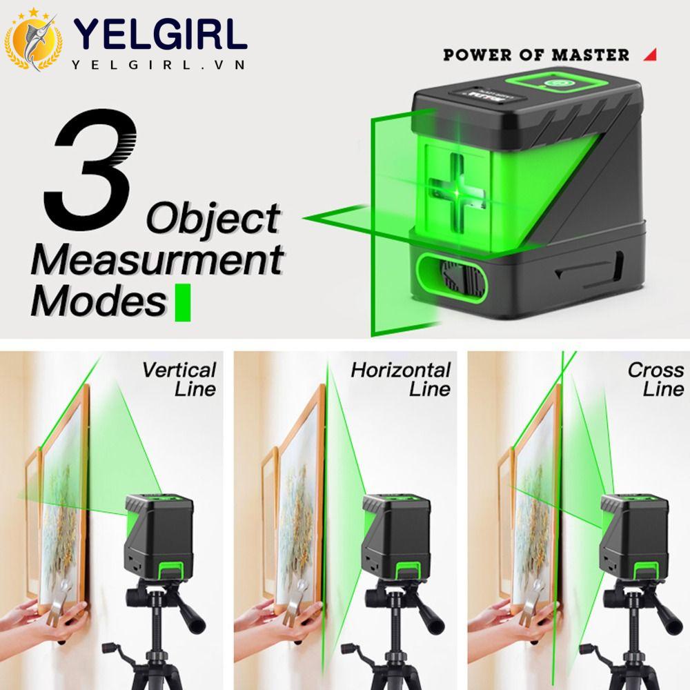 Yelgirla 2 lines mini với chân máy thu bộ mức laser ngang dọc 360