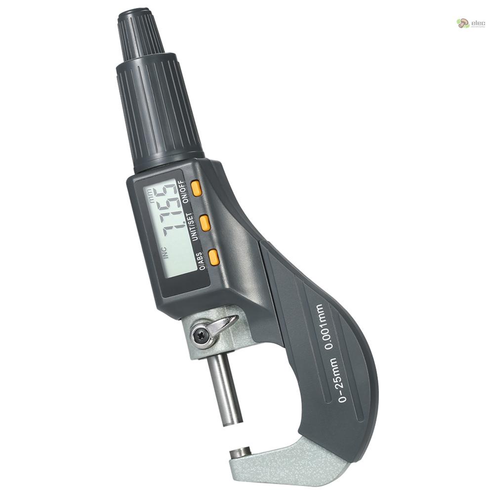 Panme kỹ thuật số 0-25mm panme đo điện tử bên ngoài 0,001mm panme đo độ sâu chính xác cao micro caliper